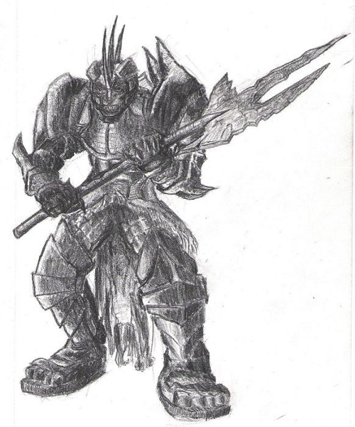 Axe Warrior Sketch