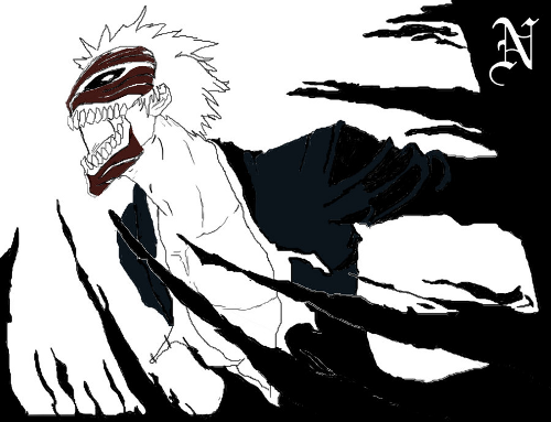 Ichigo Hollow Sketch Ichigo Hollow Sketch