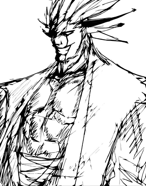 Kenpachi Alternate Sketch Kenpachi Alternate Sketch