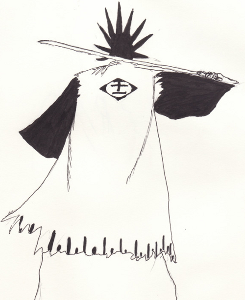 Kenpachi Back Sketch Kenpachi Back Sketch