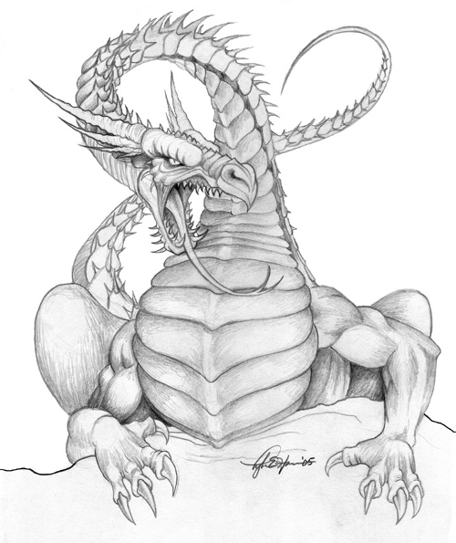 Angry Dragon Sketch Angry Dragon Sketch