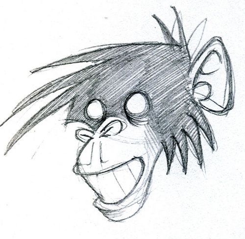 Monkey Sketch Monkey Sketch