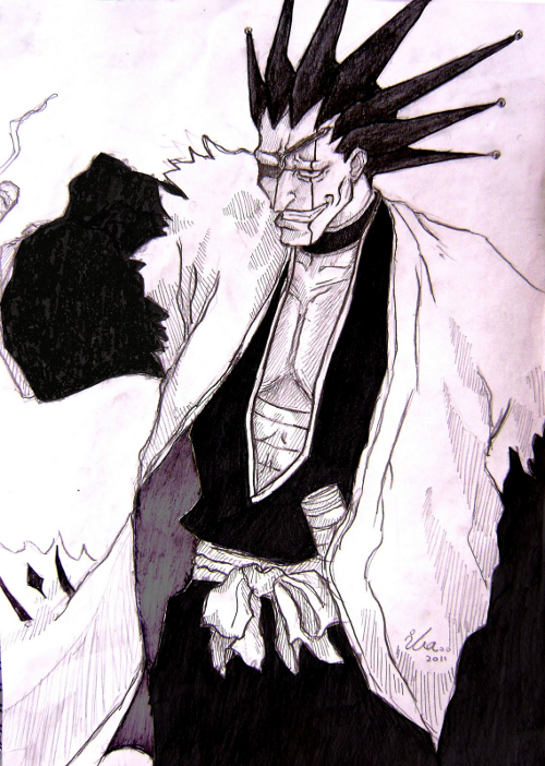Kenpachi Smiling Sketch