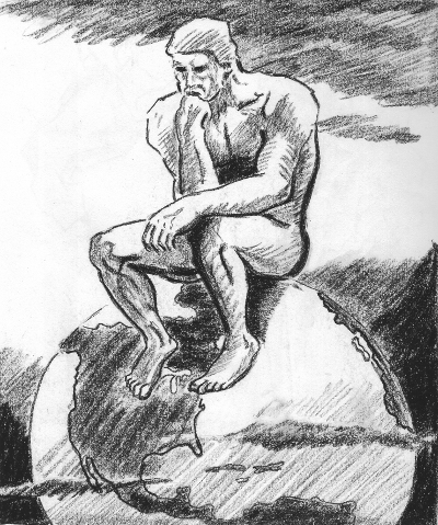 The Thinker Sketch