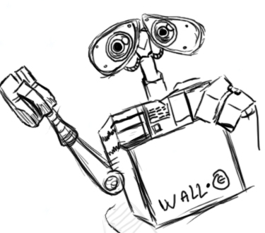 Wall-e Happy Sketch Wall-e Happy Sketch