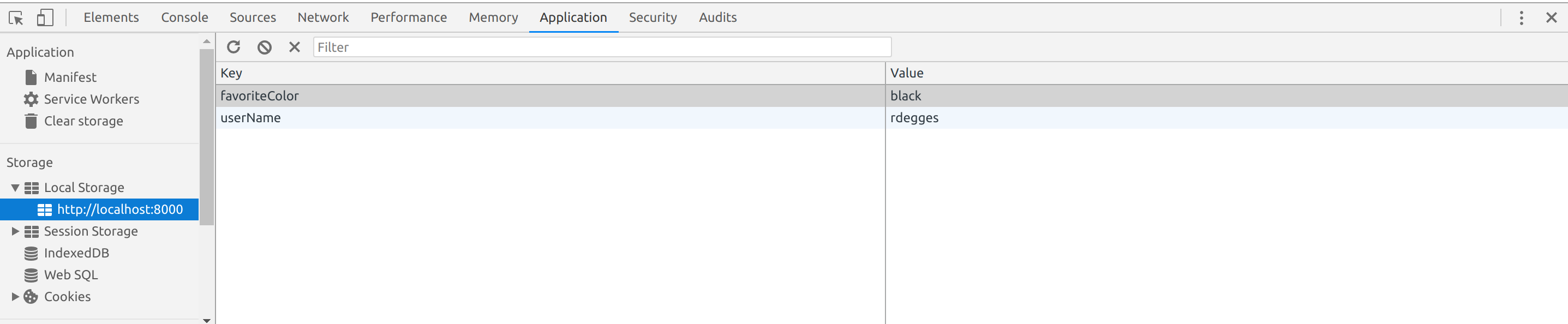 Local Storage Inspector