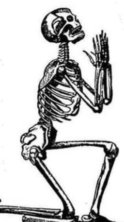 Skeleton Praying Sketch
