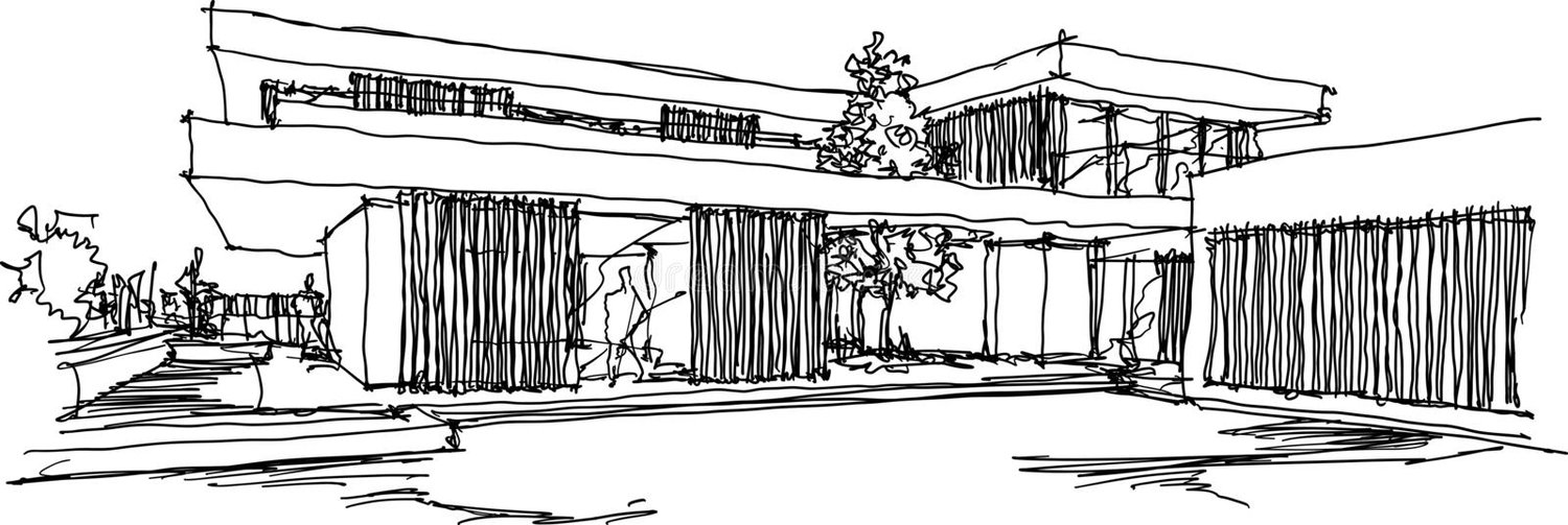 Fancy House Sketch Fancy House Sketch
