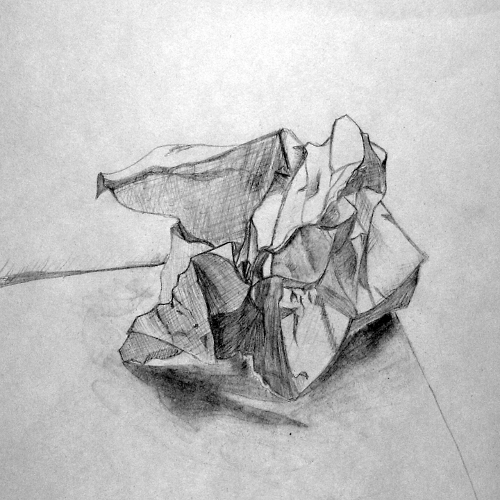 Crumpled Paper Sketch