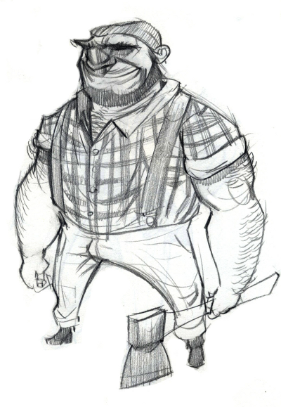 Lumberjack Sketch