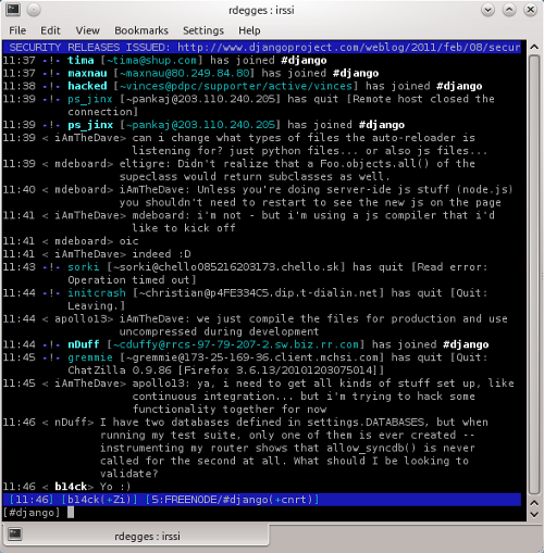 IRSSI Screenshot