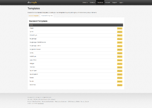 DNSimple Templates