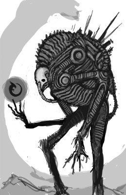 Futuristic Monster Sketch