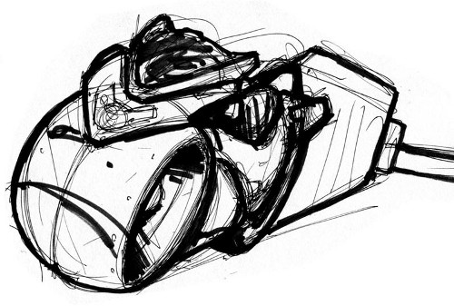 Tron Light Cycle Sketch