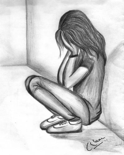 Sad Girl Sketch